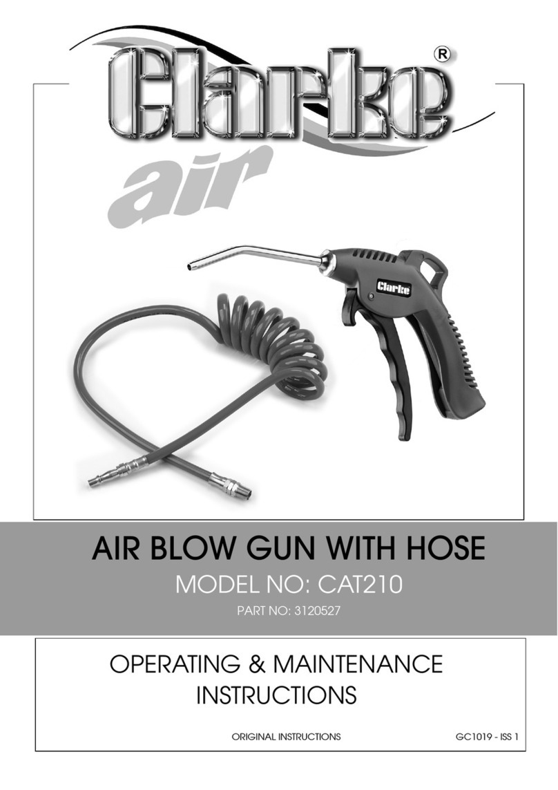 Clarke CAT210 Installation and operation manual
