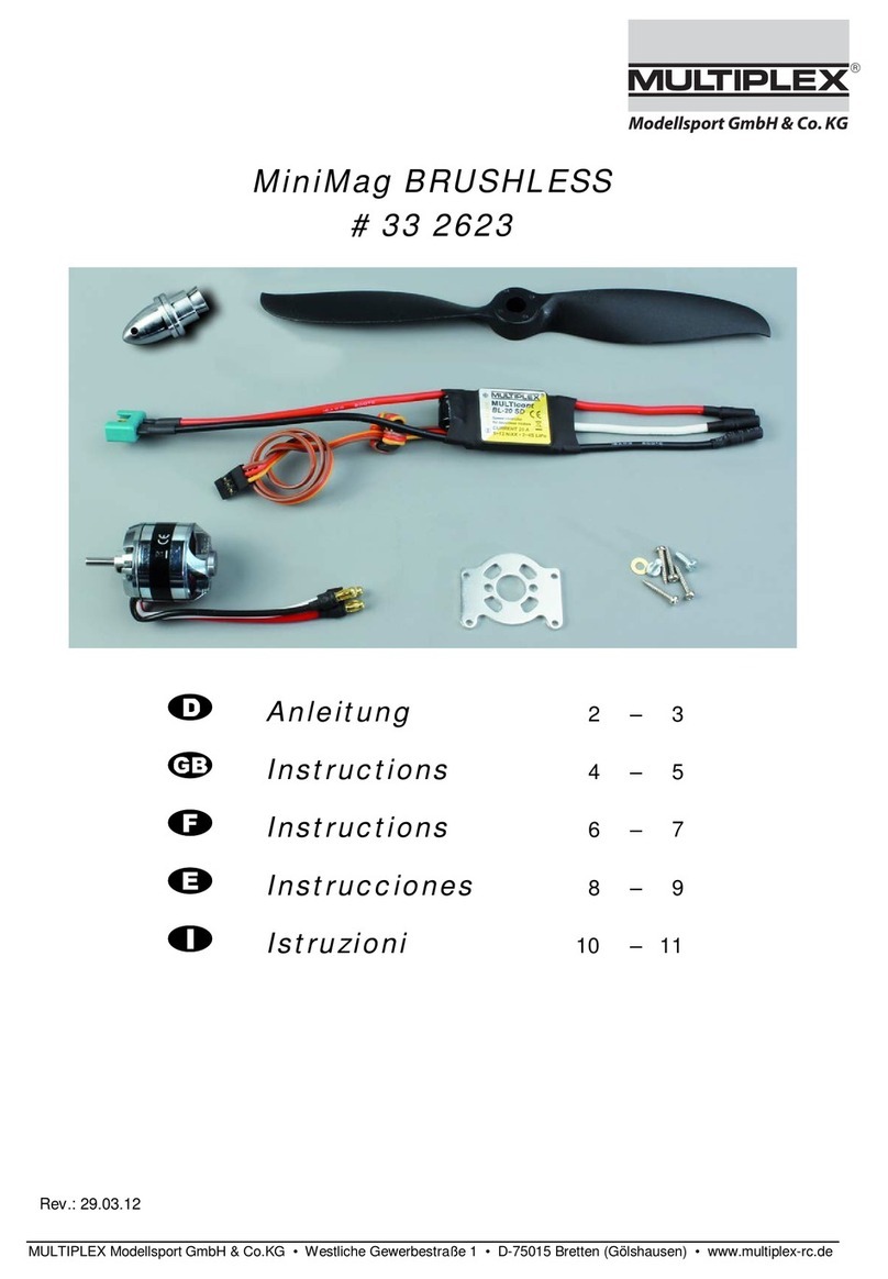 Multiplex MiniMag BRUSHLESS User manual