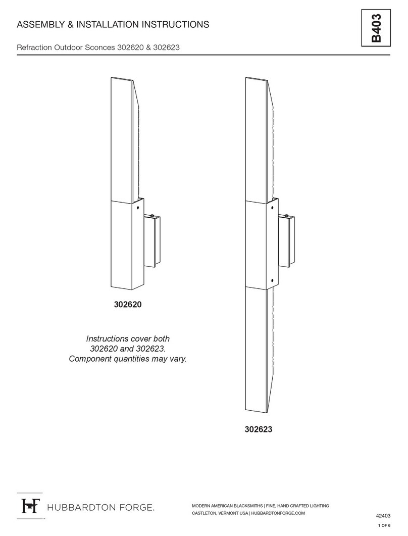 Hubbardton Forge 302620 Programming manual Hubbardton Forge 302620 Programming manual
