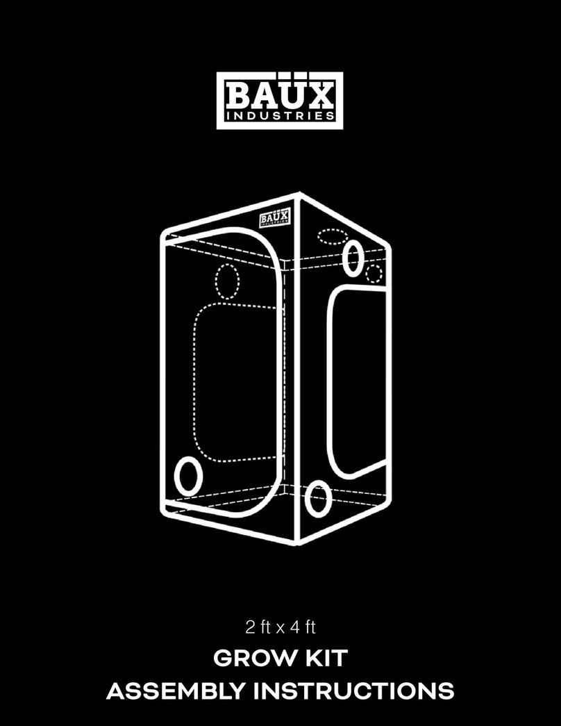 Baux Industries GROW KIT 2 ft x 4 ft Assembly instructions Baux Industries GROW KIT 2 ft x 4 ft Assembly instructions