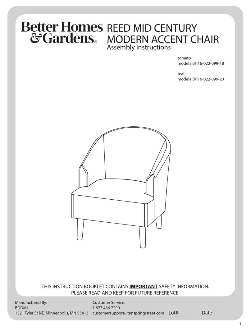 Better Homes and Gardens BH16-022-099-18 Assembly instructions