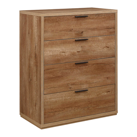 Birlea STOCKWELL 4 DRAWER CHEST Assembly instructions