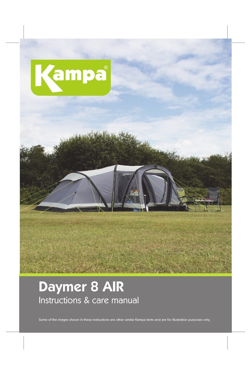 Kampa Daymer 8 AIR Instructions & care manual