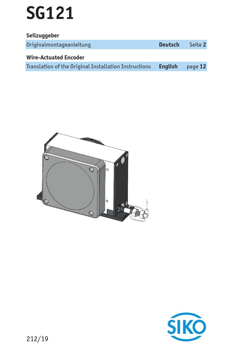 Siko SG121 User manual