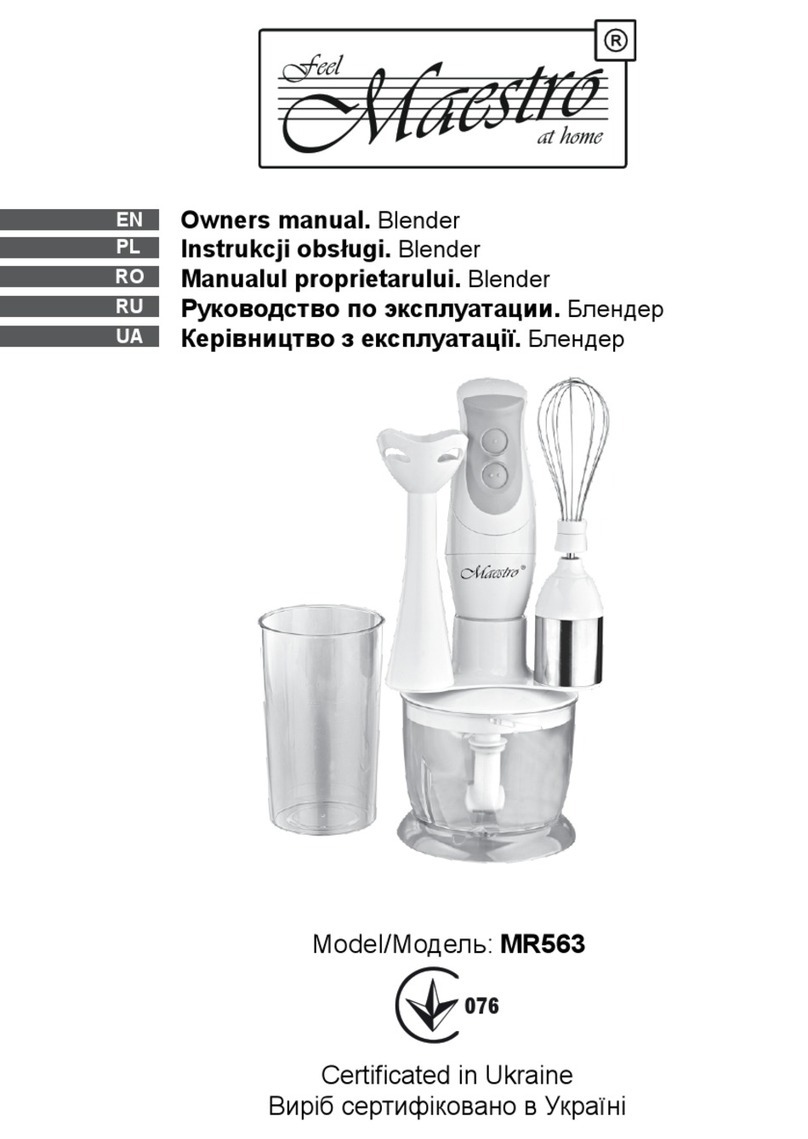 Maestro MR563 owner's manual