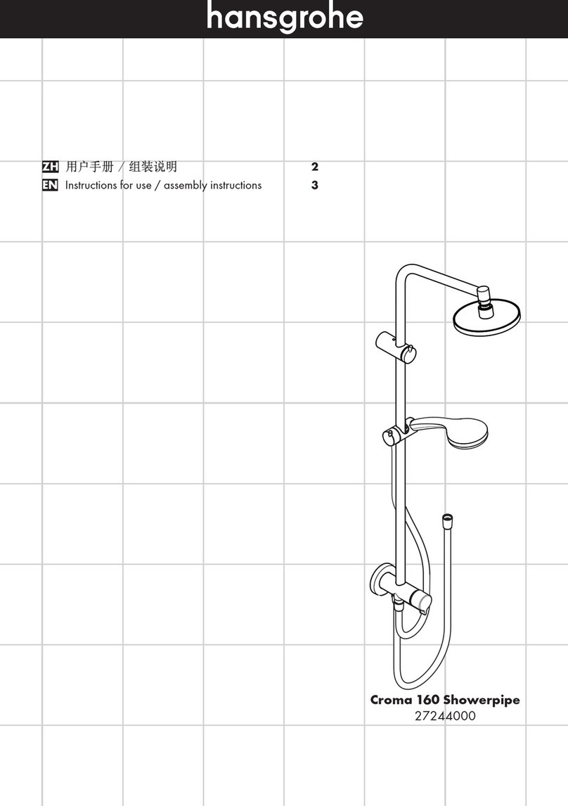 Hans Grohe Croma 160 Showerpipe 27244000 Manual Hans Grohe Croma 160 Showerpipe 27244000 Manual