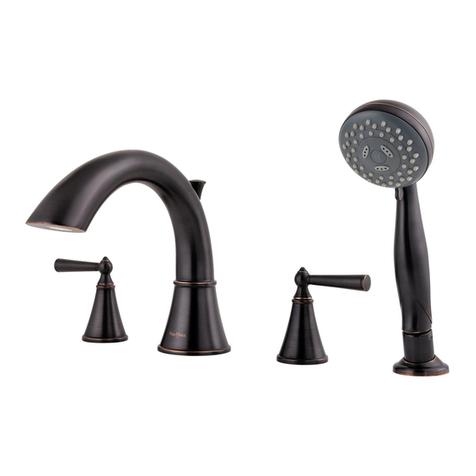 Pfister Saxton LG6-4GL Quick installation guide Pfister Saxton LG6-4GL Quick installation guide