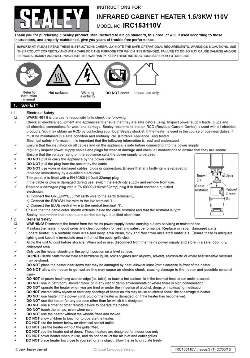 Sealey IRC153110V instructions