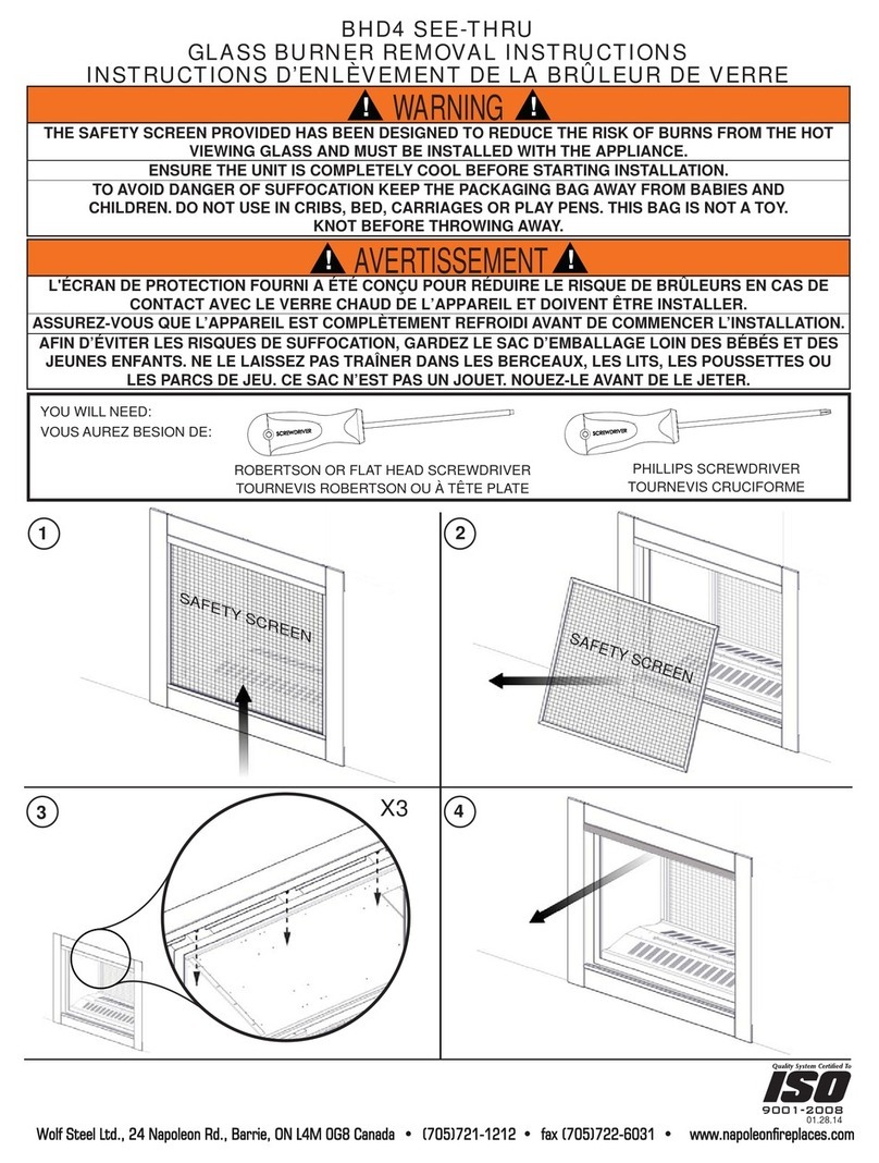 Napoleon BHD4 SEE-THRU User manual