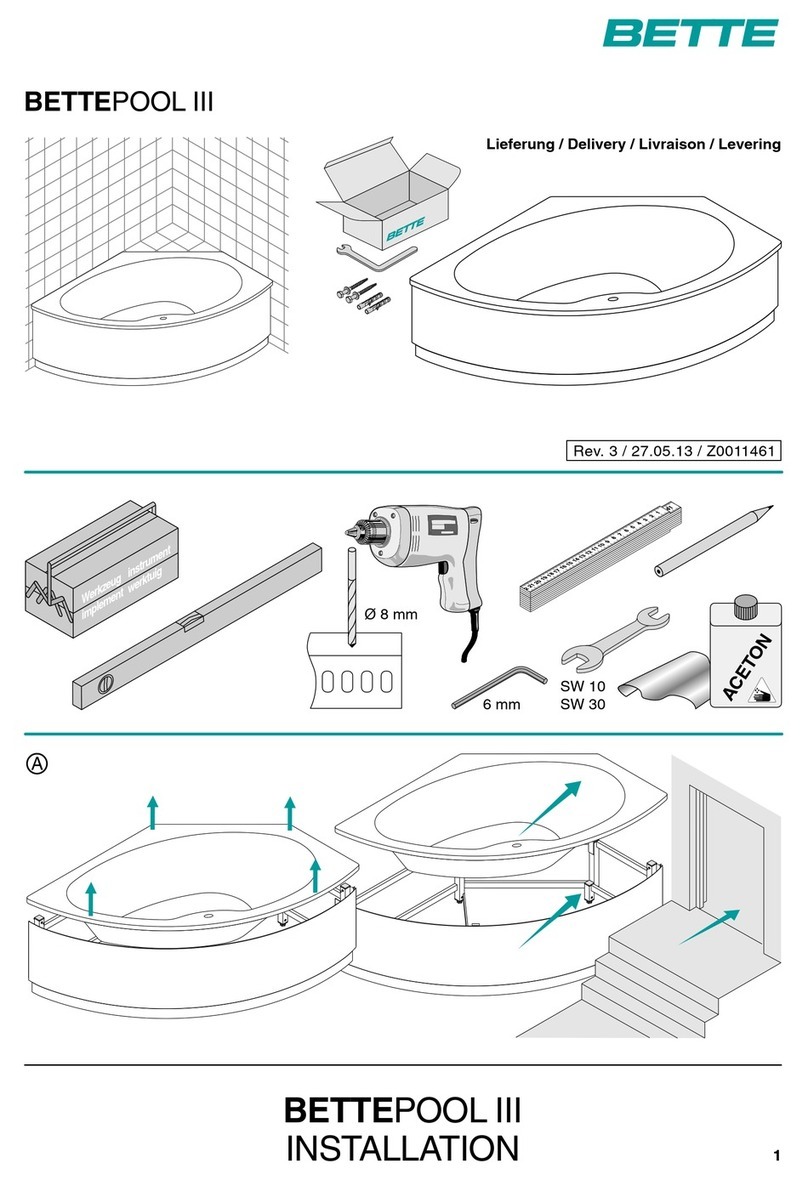 BETTE BETTEPOOL III User manual
