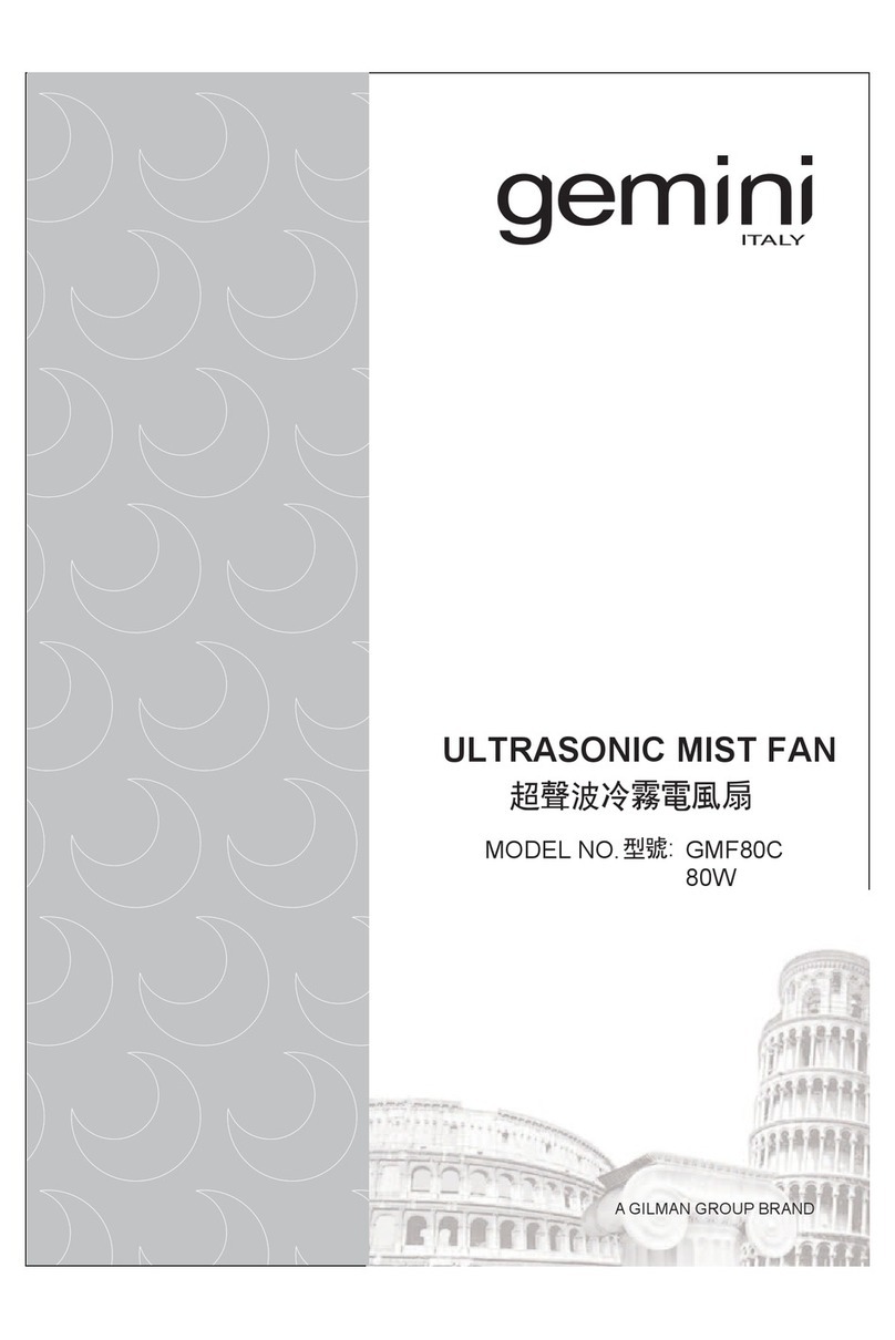 Gemini GMF80C User manual