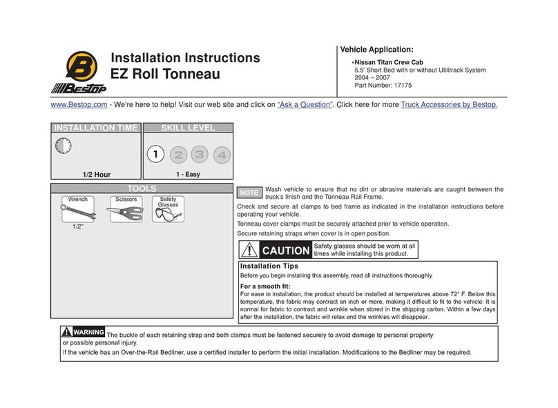 Bestop 17175 installation instructions