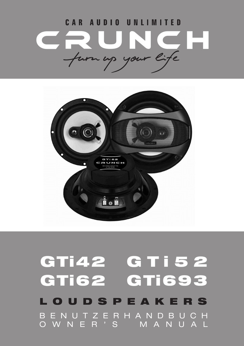 Crunch GTi42 owner's manual