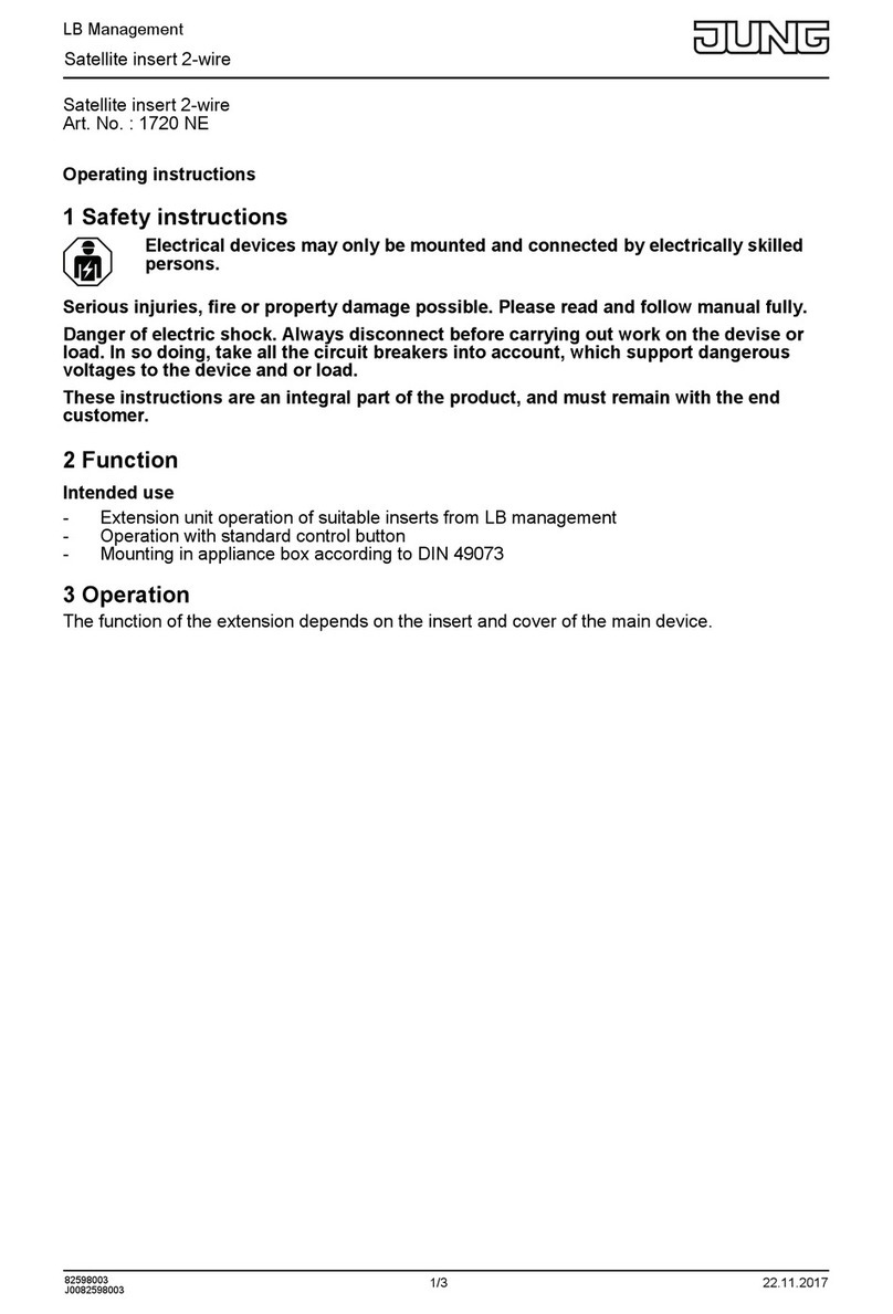 Jung 1720 NE operating instructions