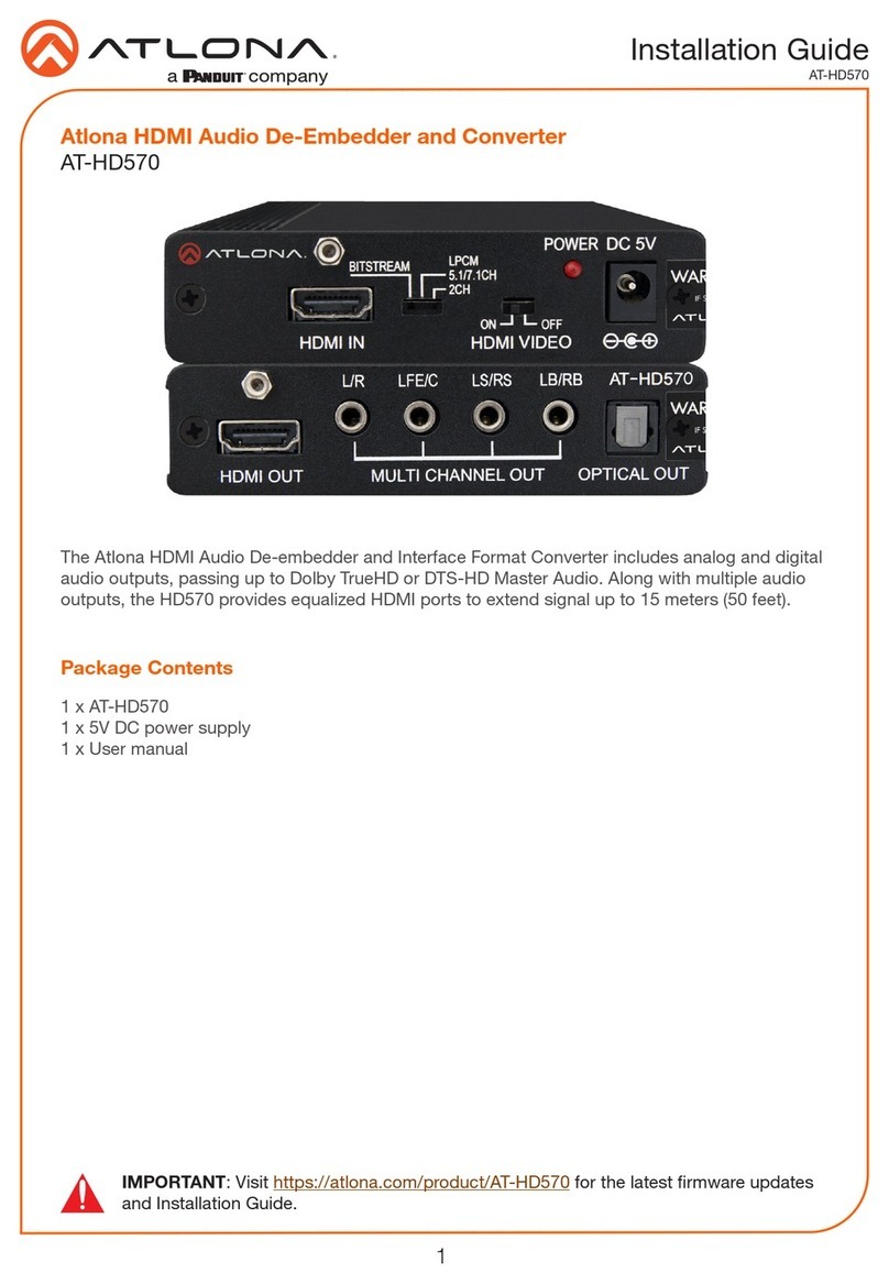 Panduit Atlona AT-HD570 installation guide