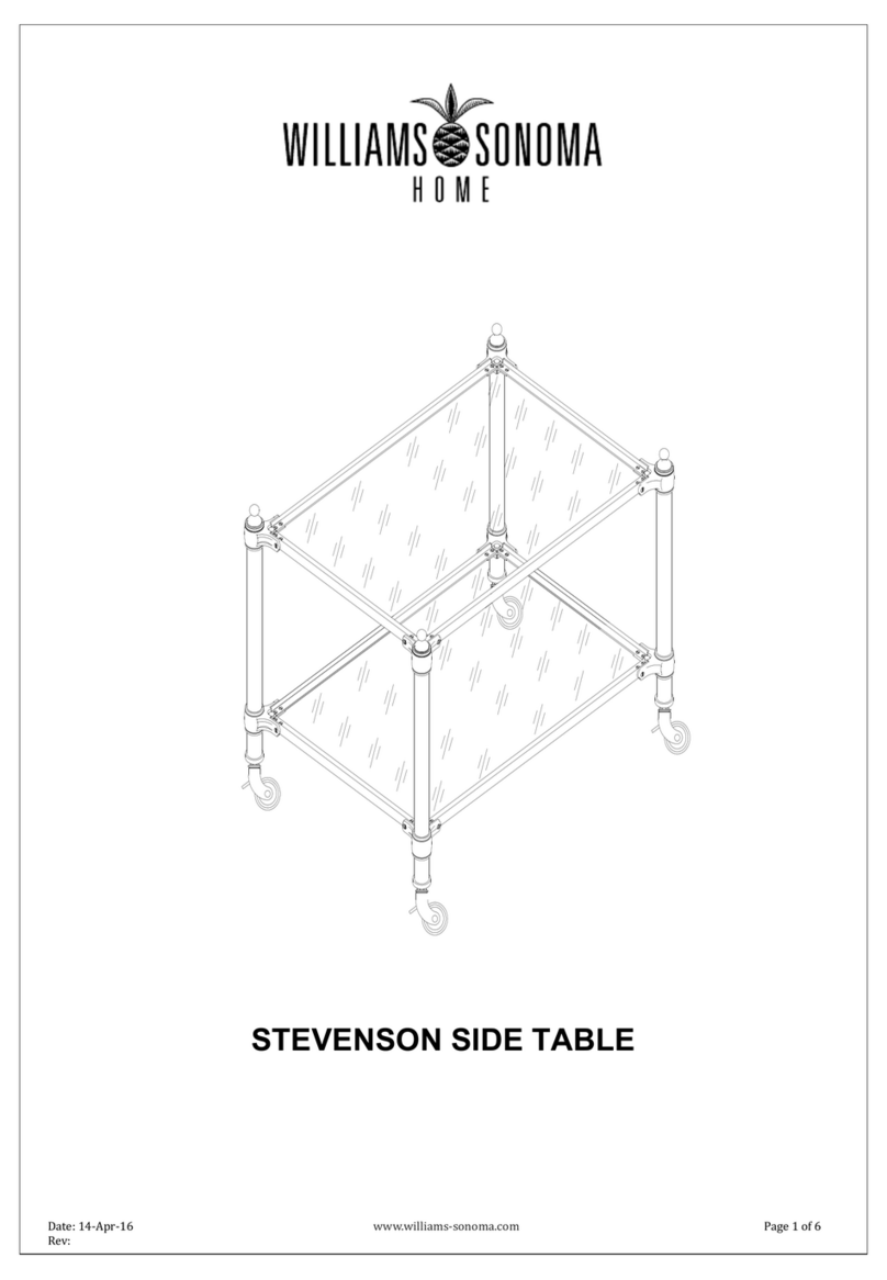 Williams-Sonoma STEVENSON SIDE TABLE manual