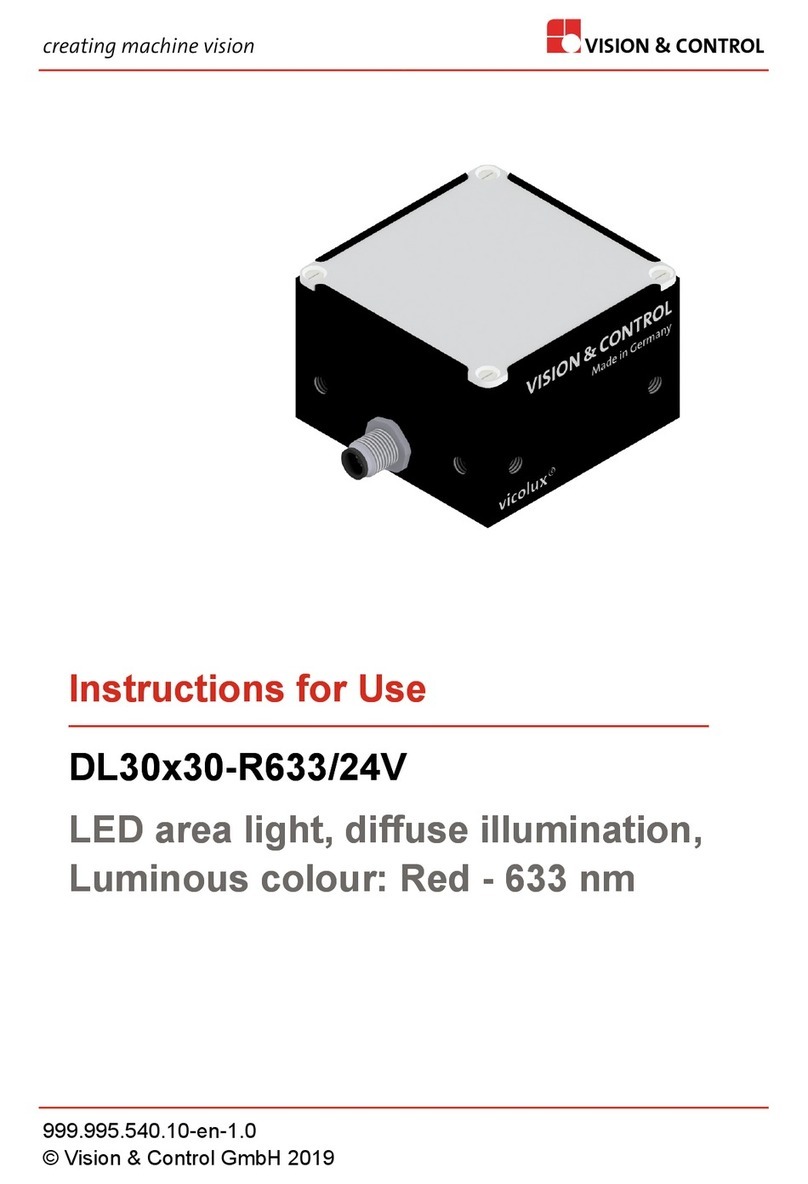 Vision & Control DL30x30-R633/24V User manual