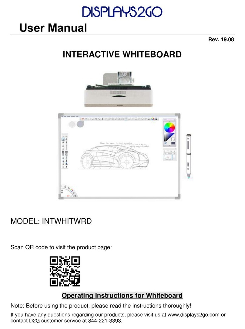 Displays2go INTWHITWRD user manual