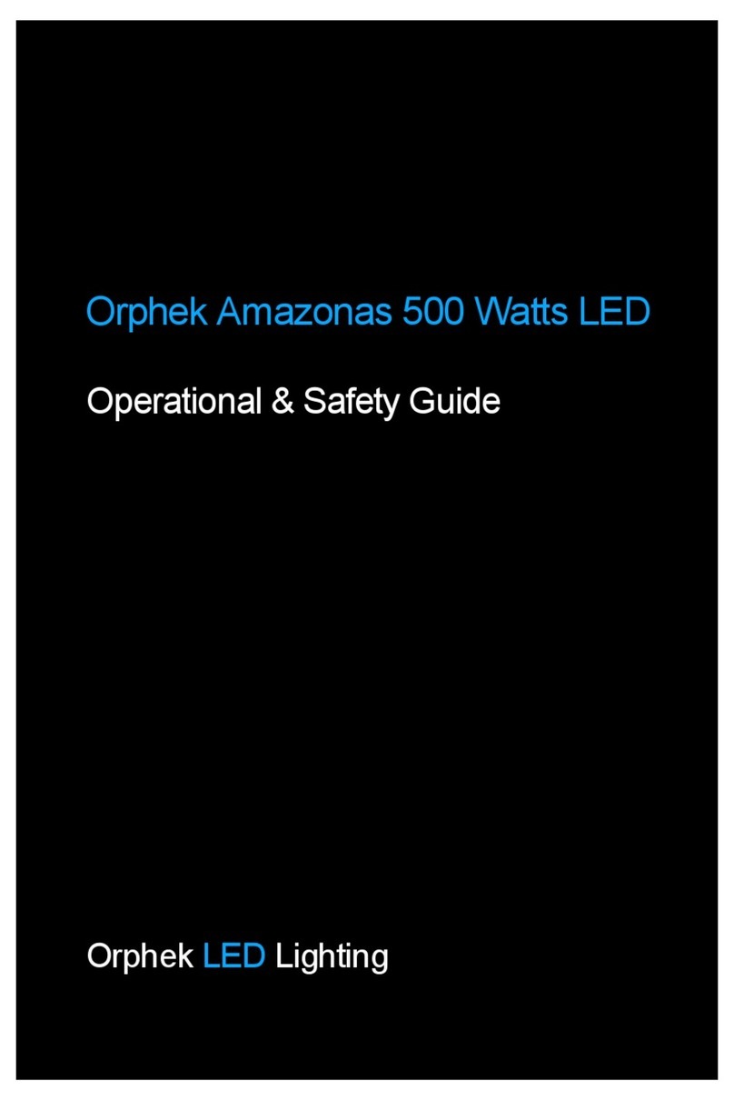 Orphek Amazonas 500 Operational & Safety Guide Orphek Amazonas 500 Operational & Safety Guide