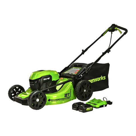 GreenWorks LMF413 User manual