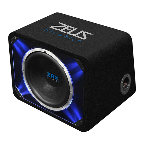 Hifonics Zeus ZRX12 DUAL manual