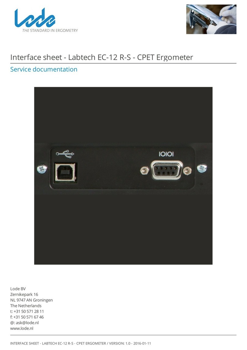 Lode Labtech EC-12 R-S Interface sheet