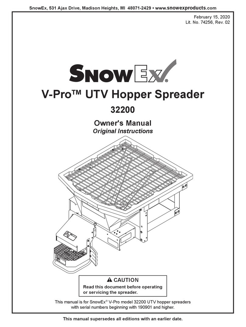 SnowEx V-Pro 32200 owner's manual
