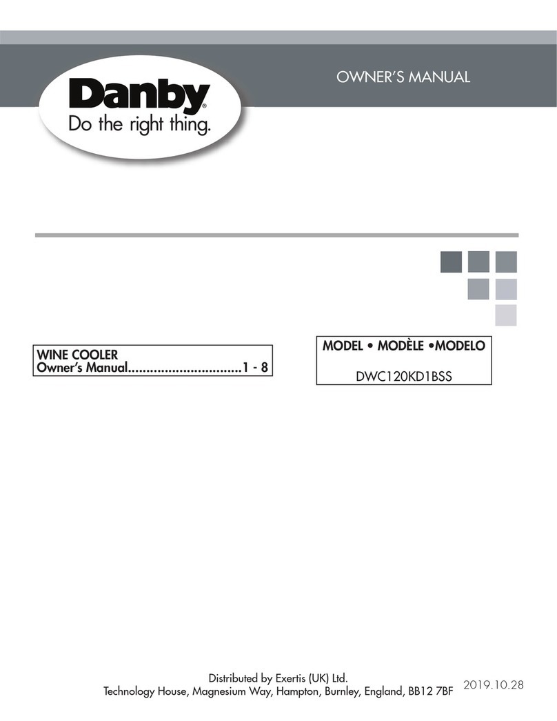 Danby DWC120KD1BSS User manual