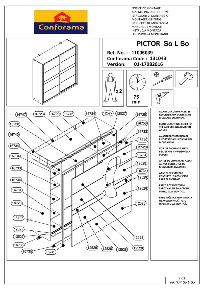 CONFORAMA PICTOR So L So Installation guide
