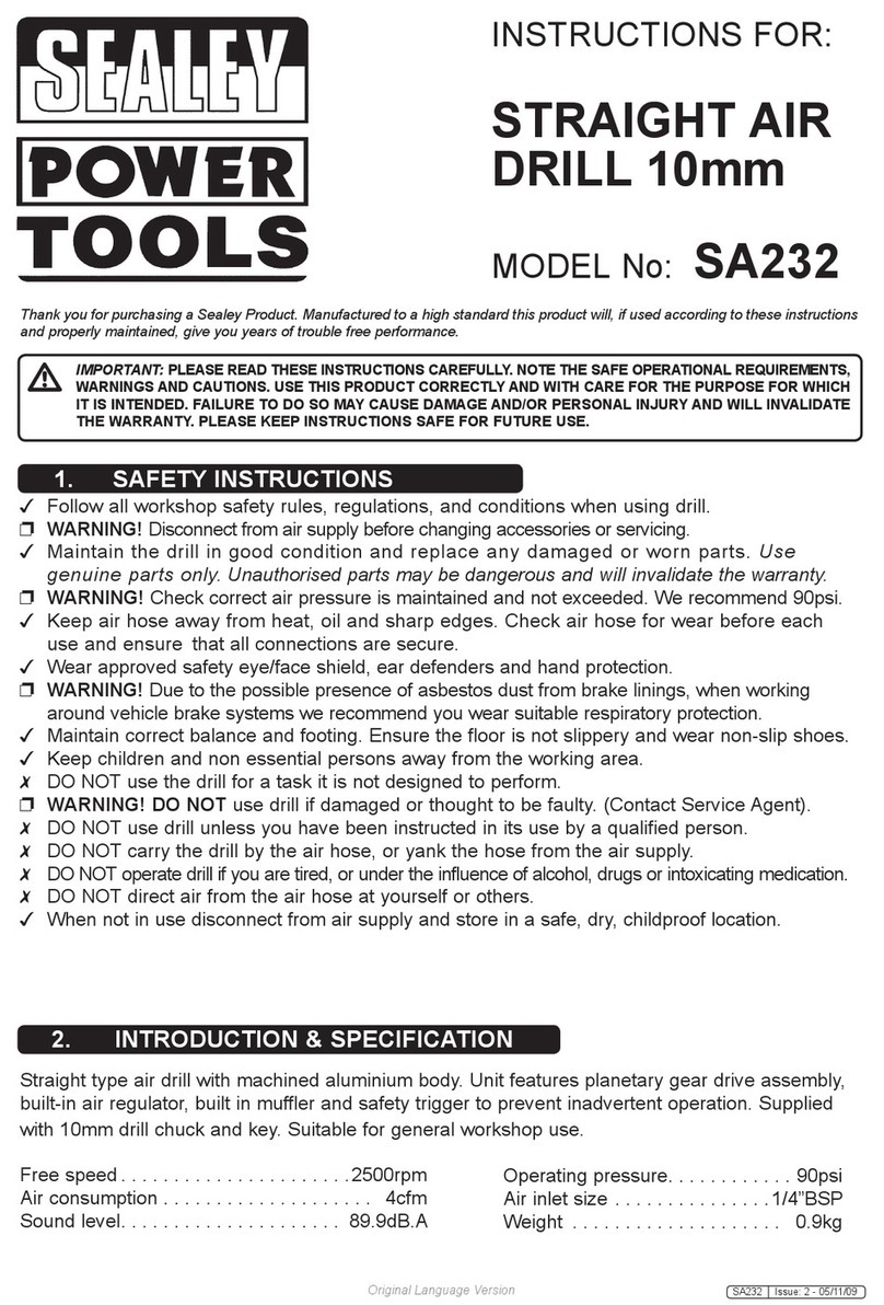 Sealey SA232 instructions