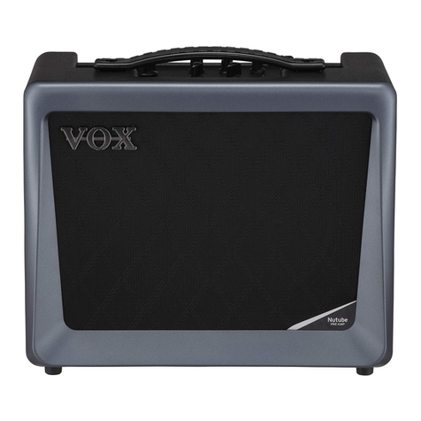 VOX Amplification VX50 GTV User manual