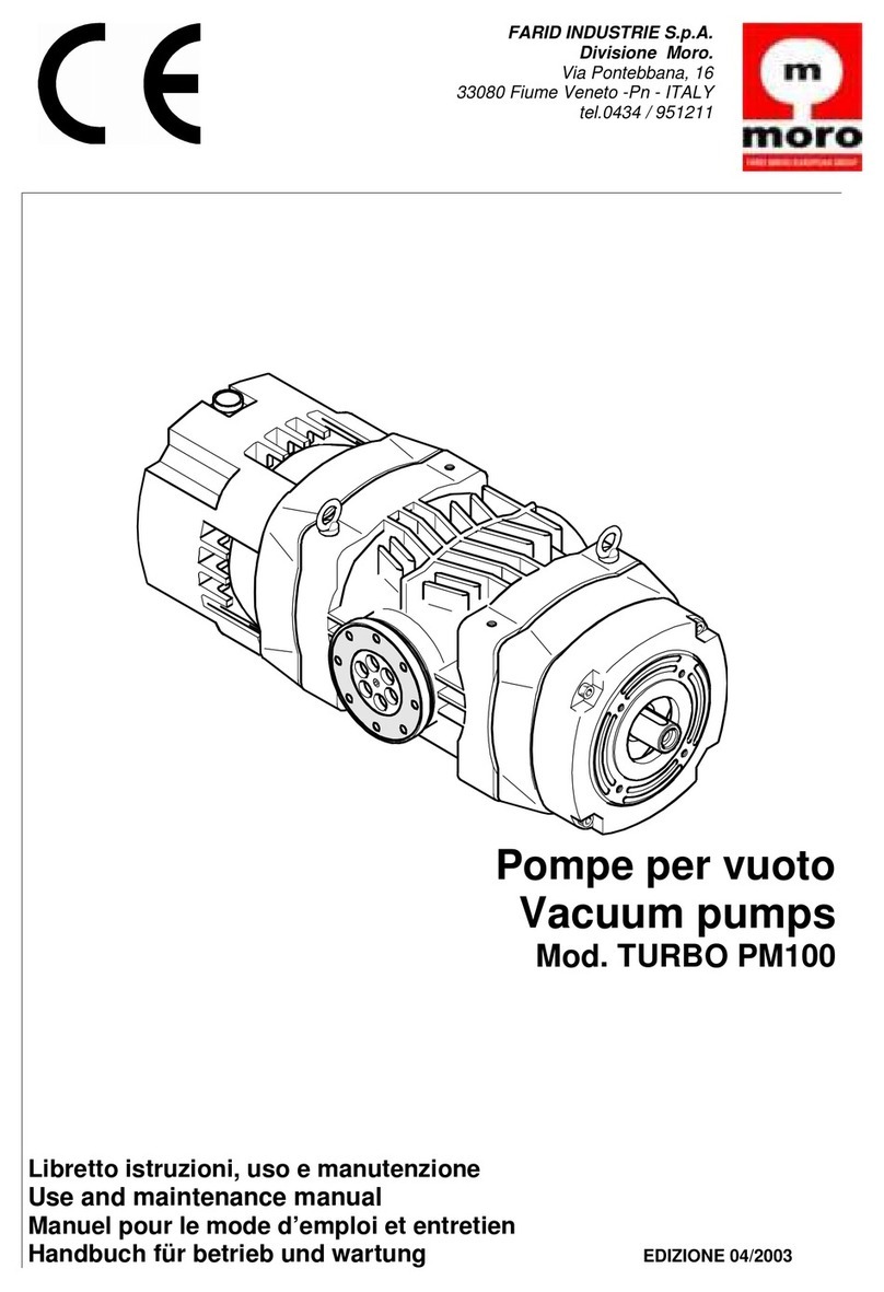Moro TURBO PM100 Use and maintenance manual