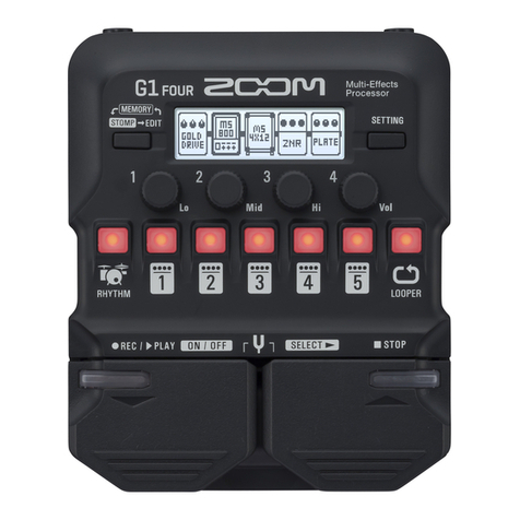 Zoom G1 Four User manual