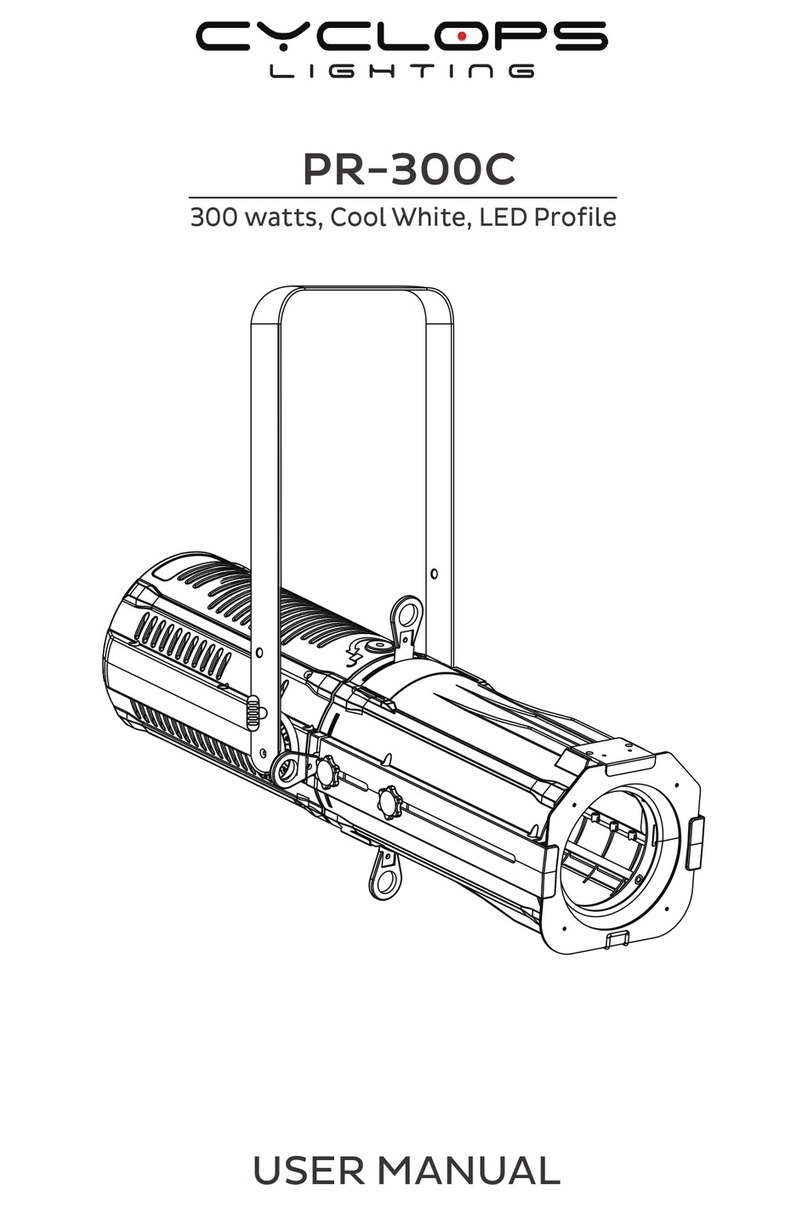 Cyclops Lighting PR-300C user manual