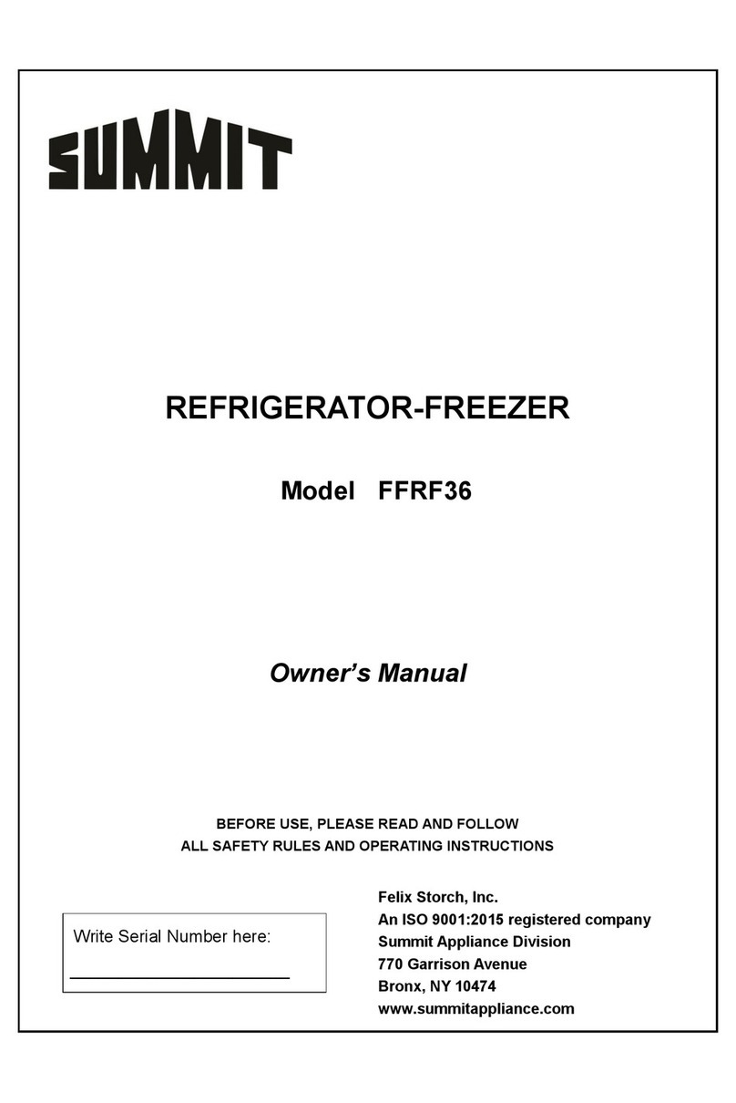 Summit FFRF36 owner's manual