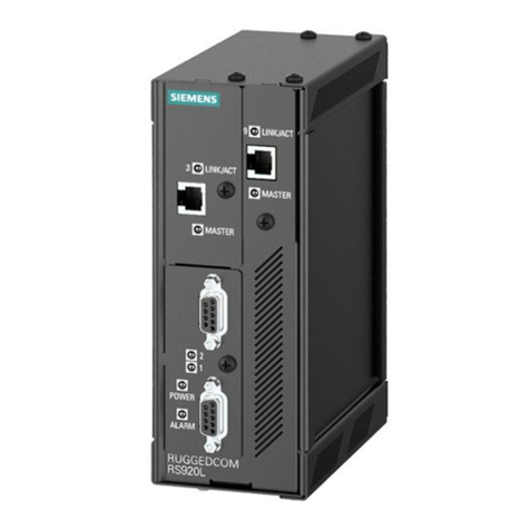 Siemens SIMATIC NET RUGGEDCOM RS920L User manual Siemens SIMATIC NET RUGGEDCOM RS920L User manual