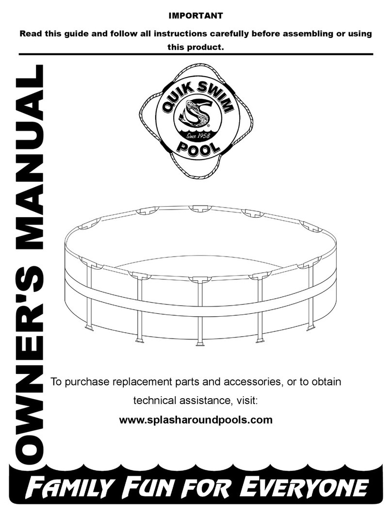 Quik Swim Pool QS-1648 owner's manual