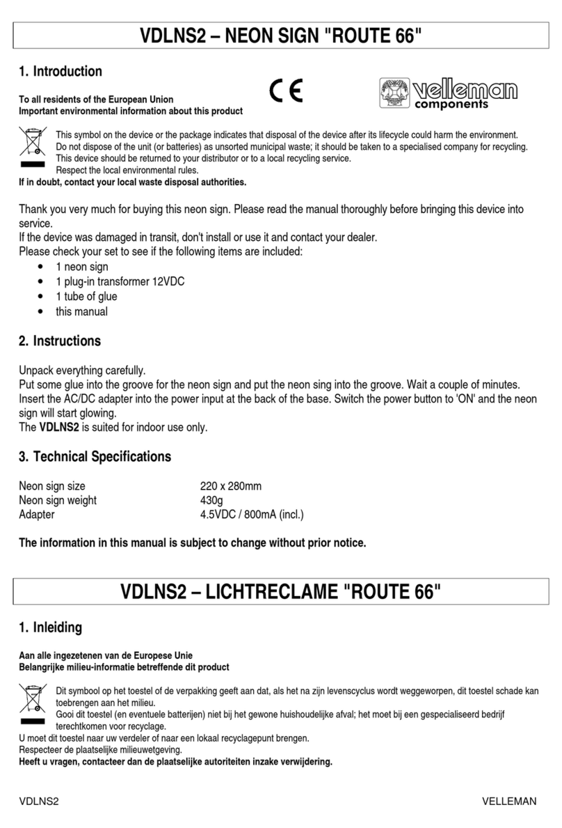 Velleman VDLNS2 quick start guide