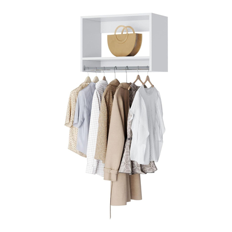 Modular Closets TALL HANGING UNIT Assembly and installation instructions