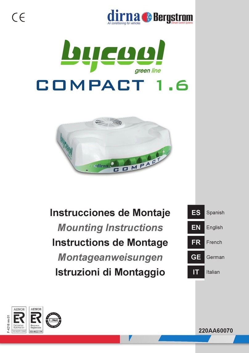 dirna Bergstrom bycool green line COMPACT 1.6 User manual
