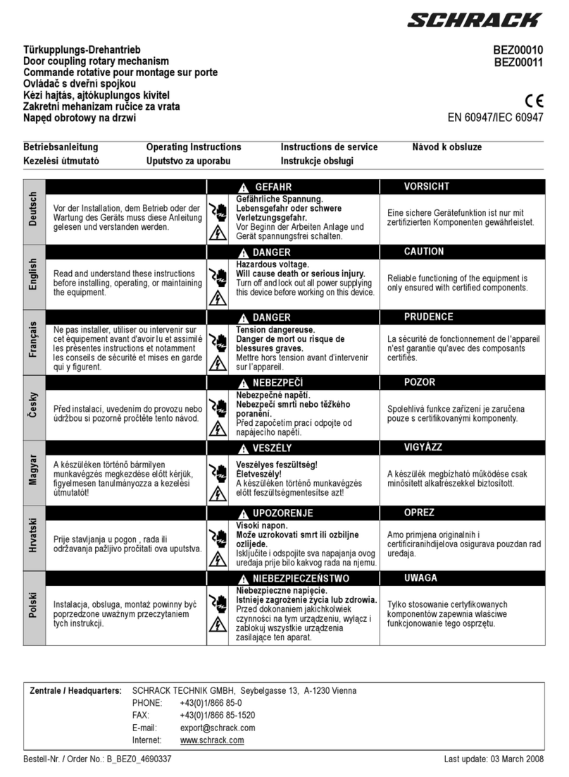 Schrack BEZ00010 User manual