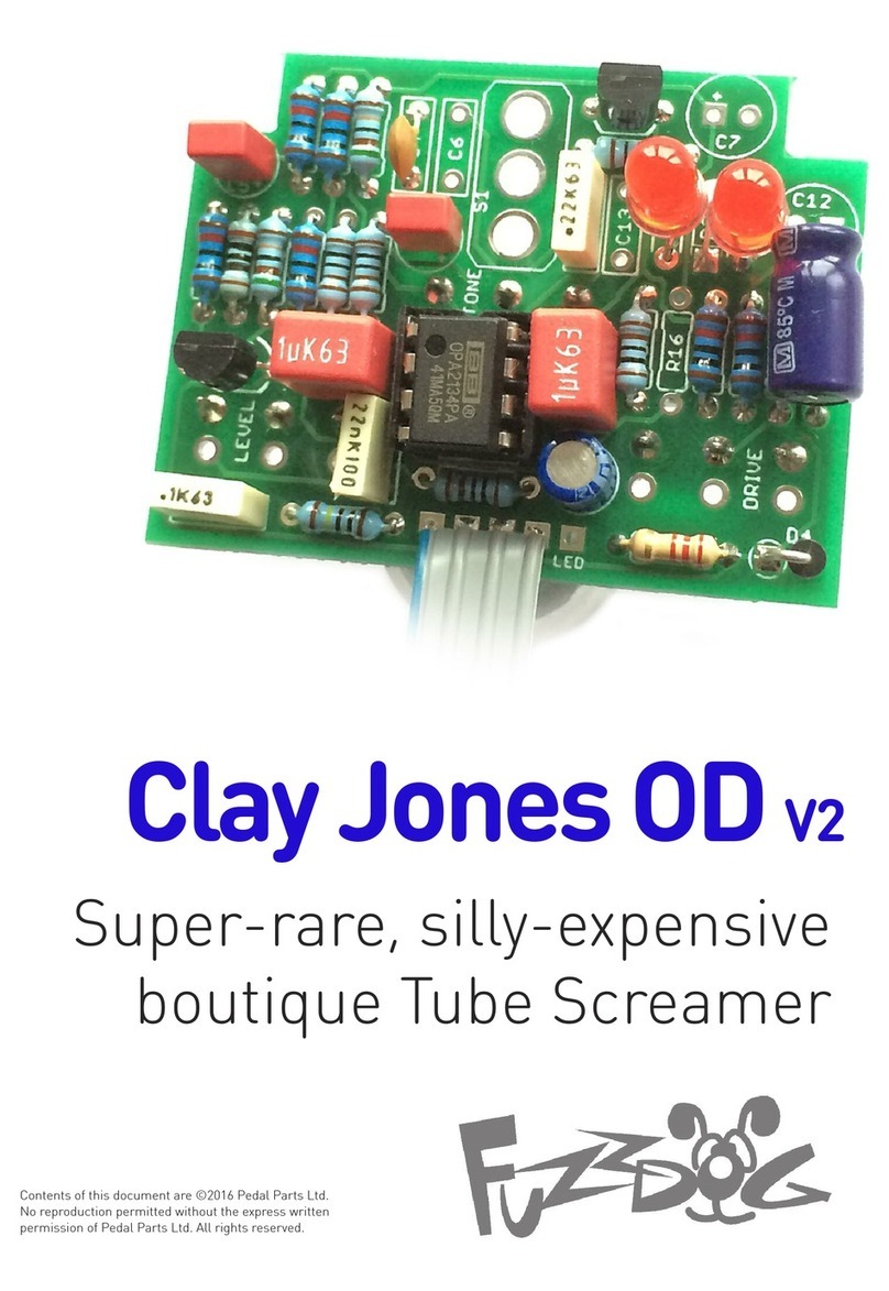 FuzzDog Clay Jones OD V2 User manual FuzzDog Clay Jones OD V2 User manual