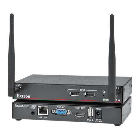 Extron electronics ShareLink 250 W User manual
