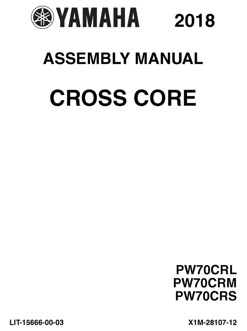 Yamaha CROSS CORE 2018 Assembly manual