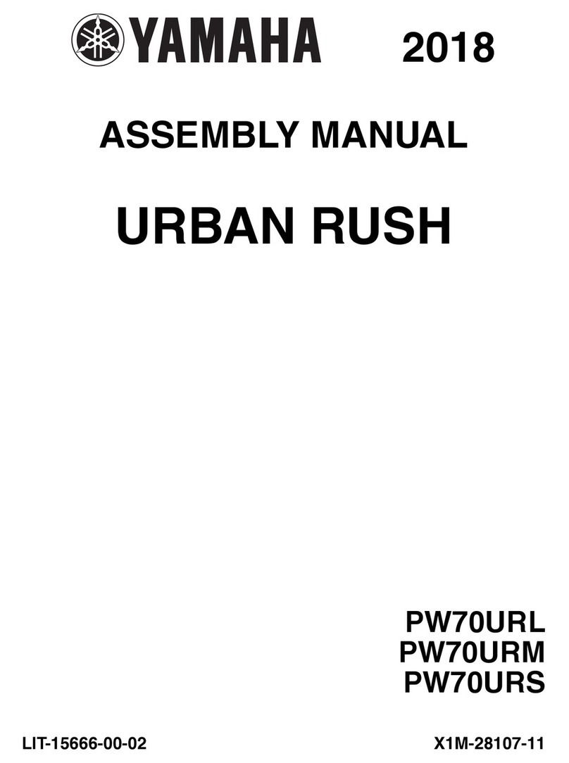 Yamaha Urban Rush PW70URL User manual