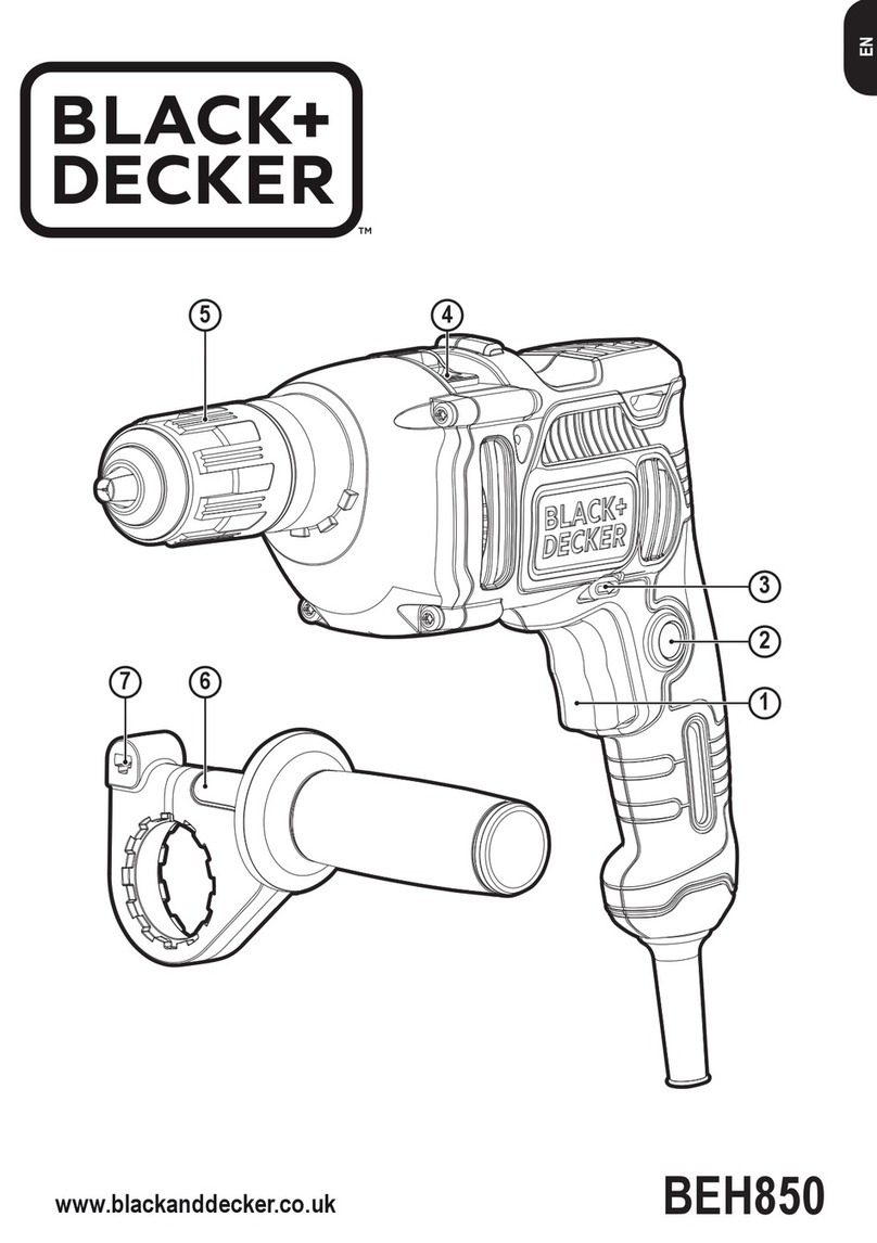 BLACK DECKER BEH850 Original instructions