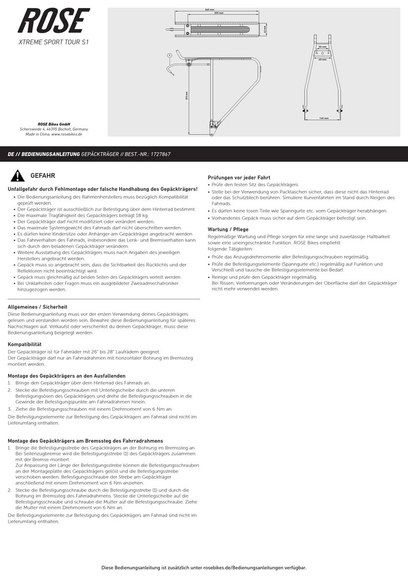 Rose electronics XTREME SPORT TOUR S1 User manual