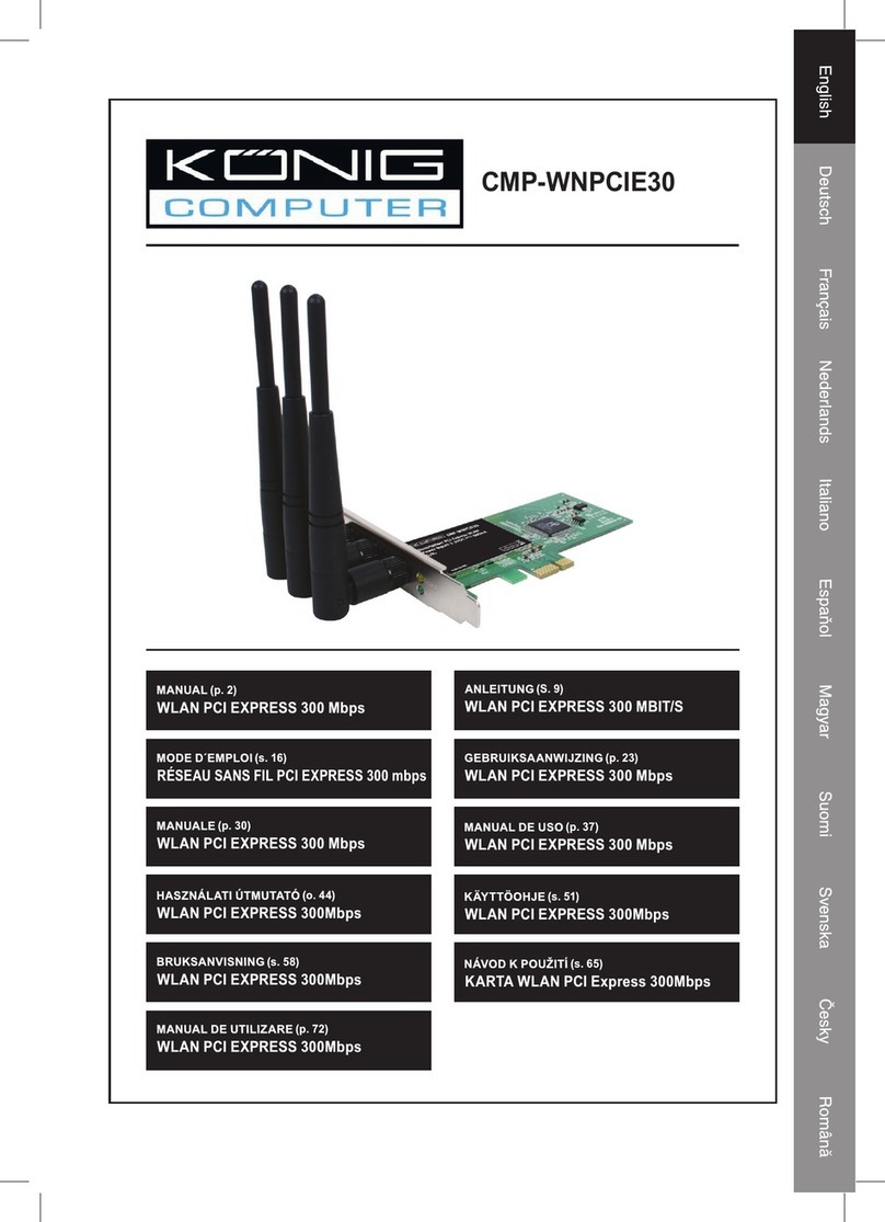 Konig CMP-WNPCIE30 User manual