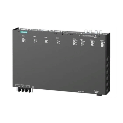 Siemens RUGGEDCOM RS400 User manual