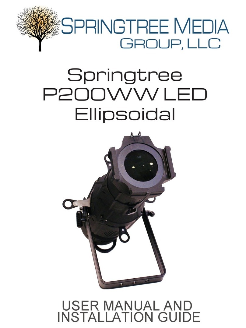 Springtree P200WW LED Ellipsoidal User manual